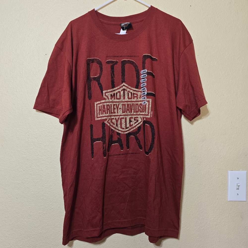 Harley Davidson NEW Screen Print TRIPP'S Amarillo, Tx Size XL Short Sleeve 2022